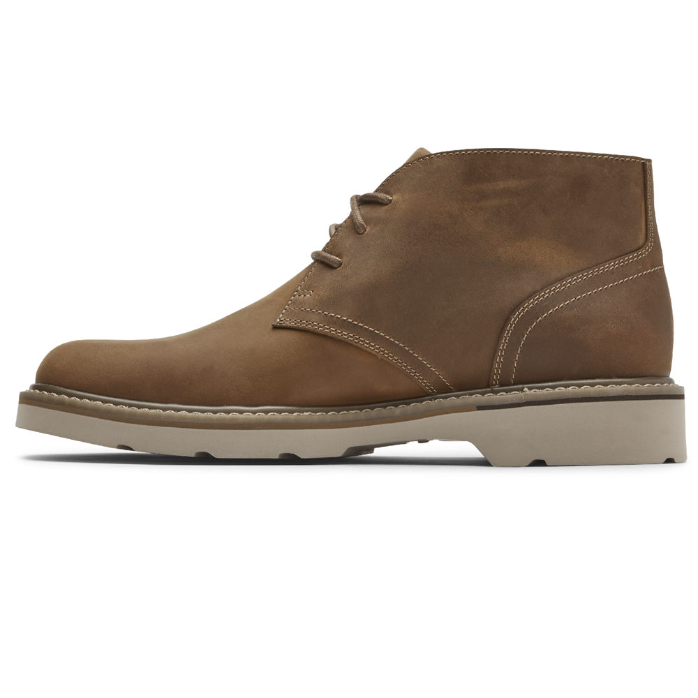 Rockport Singapore Mens Boots - Charlee Waterproof Chukka Brown - EL9402875